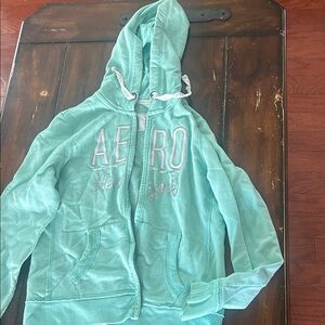 Aeropostale Light Green Kids Hoodie